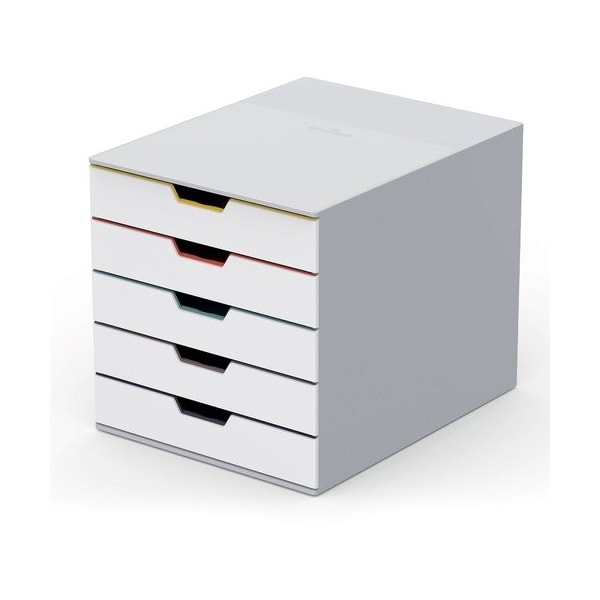 Durable Office Products Drawer Box, White Drawers, 11-1/2inWx14inDx11inH, Multi DBL762527 - main
